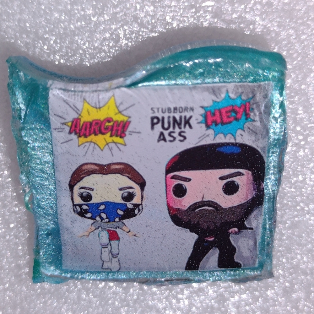 Stranger Things 5 STUBBORN PUNK HANDMADE FUNKO STYLE PIN.